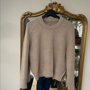 Abercrombie & Fitch Beige Knit Pullover